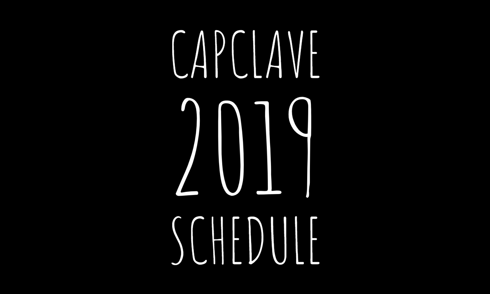 Capclave 2019 Schedule!