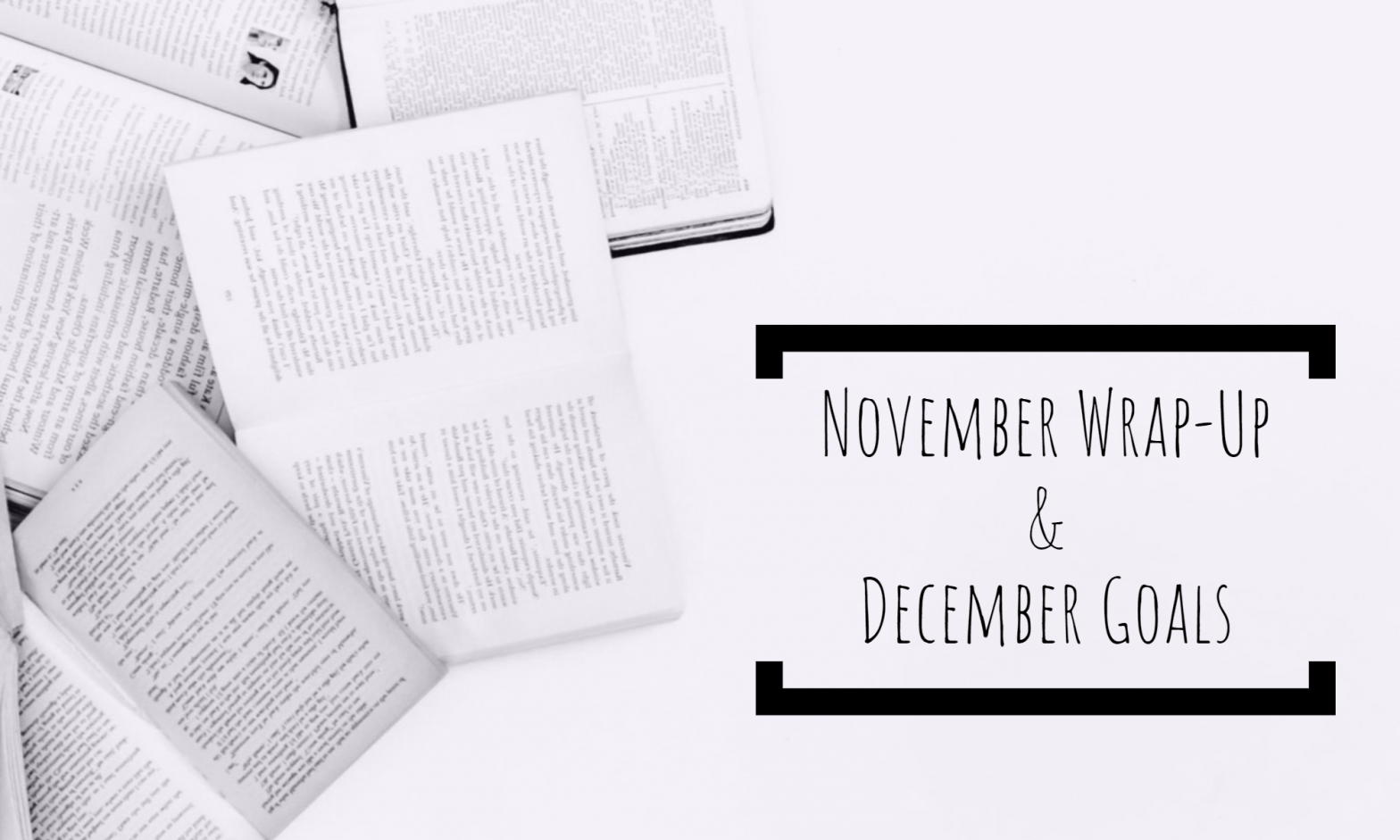 November Wrap-Up & December Goals