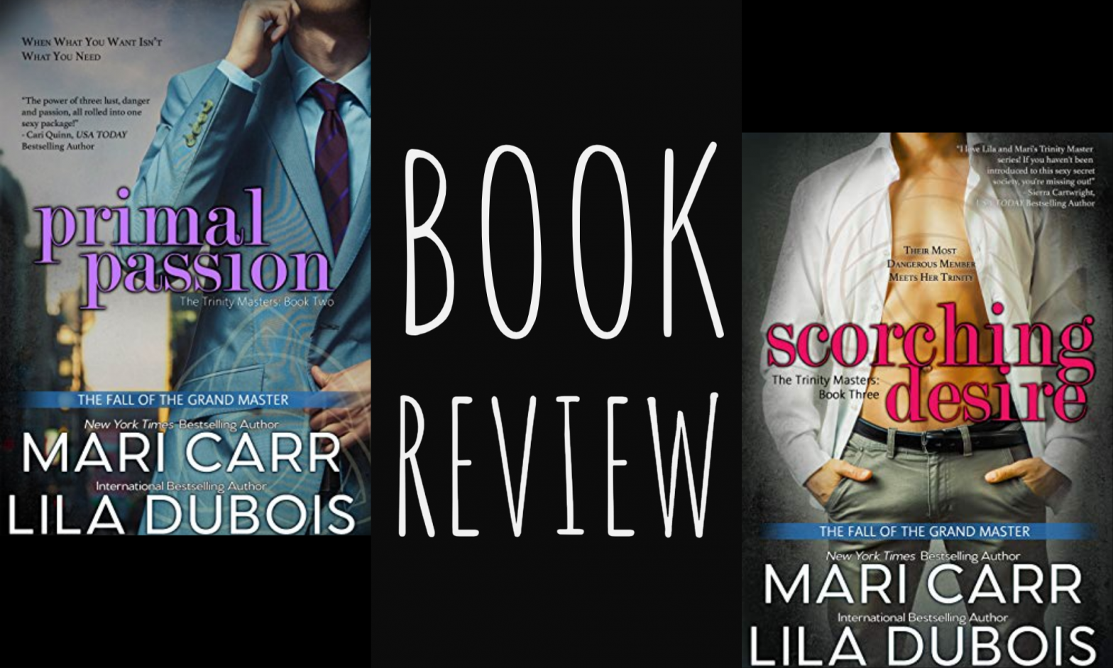 Review: Trinity Masters Series by Mari Carr & Lila Dubois